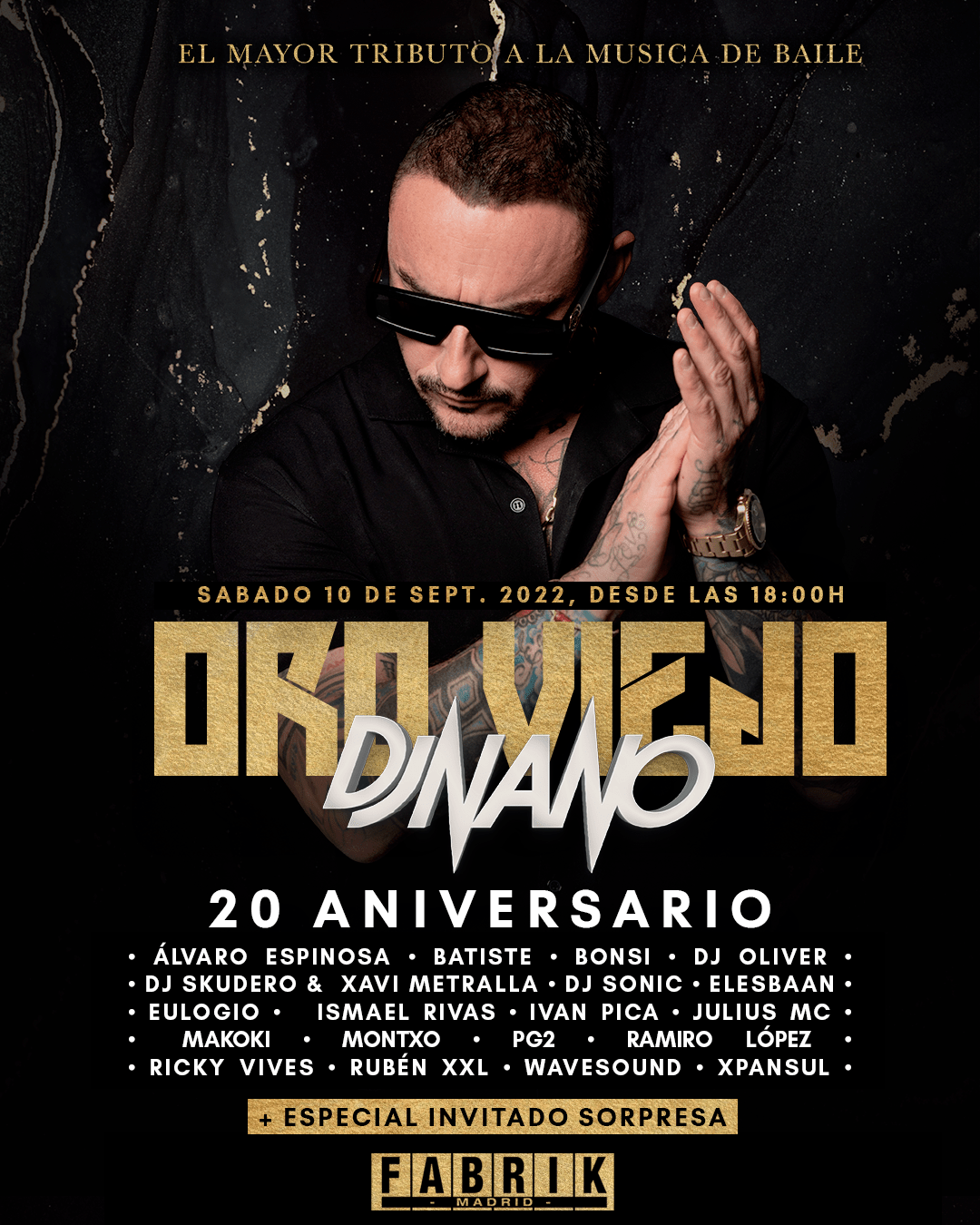FABRIK - Oro Viejo 20 Aniv. DJ Nano