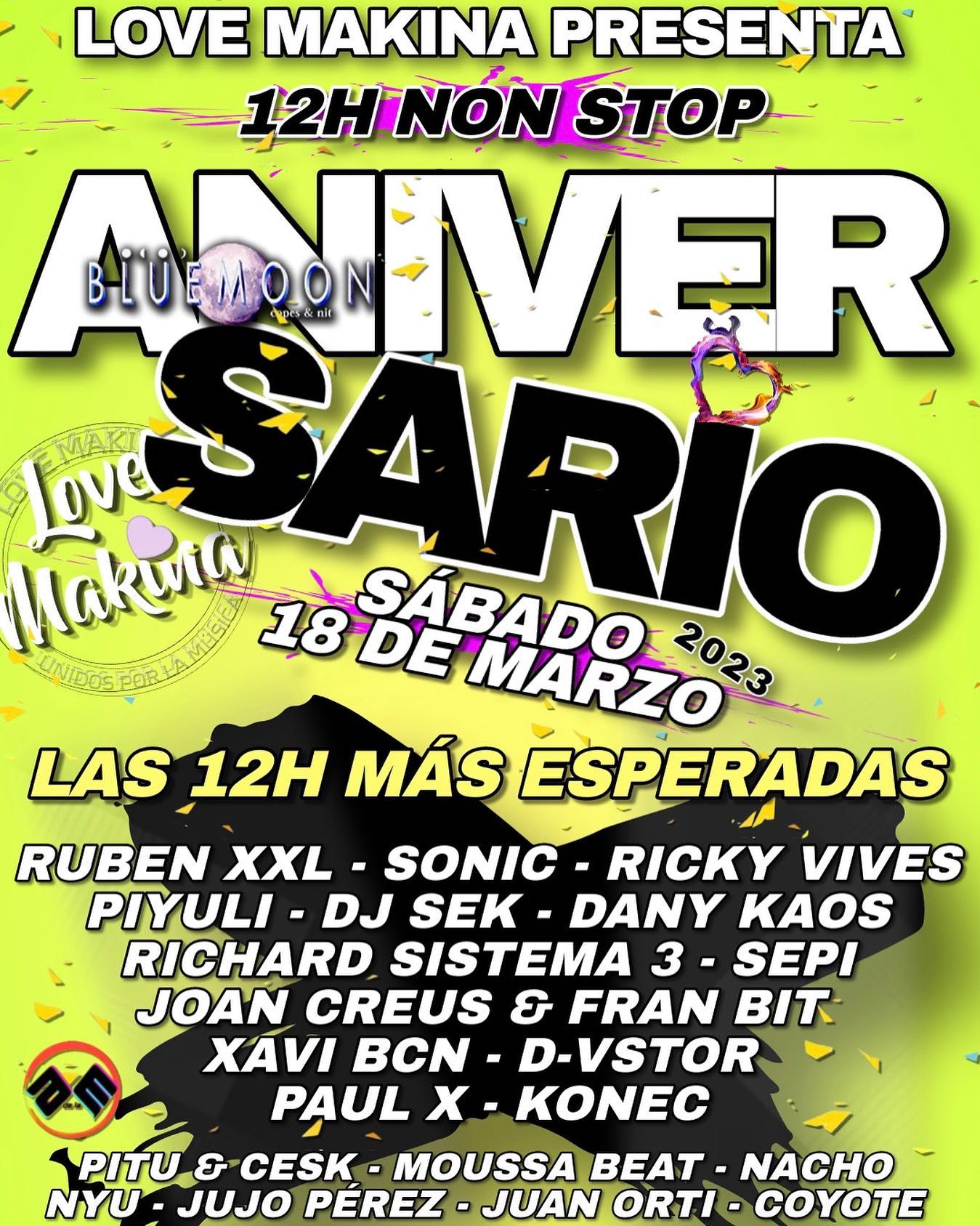 Bluemoon - Aniversario