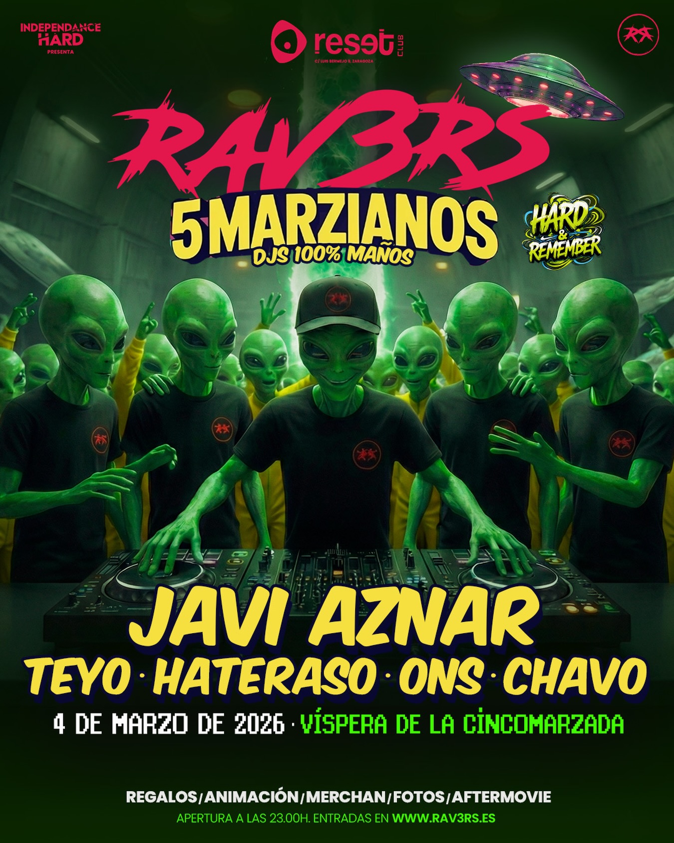 Reset - Ravers 5 marzianos