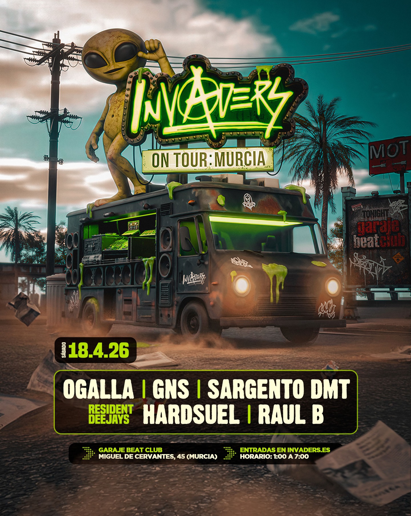 Garaje Beat Club - Invaders On Tour